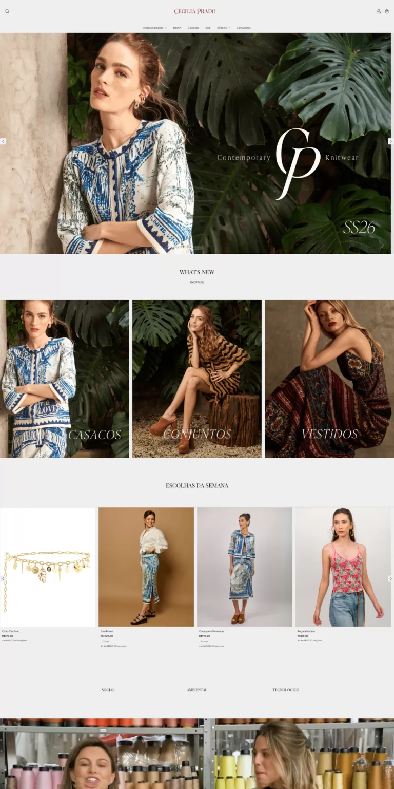 Loja Cecilia Prado criada com Nuvemshop por Agencia Entropia